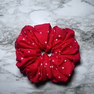 Valentines Day Jumbo hair scrunchie XL scrunchie